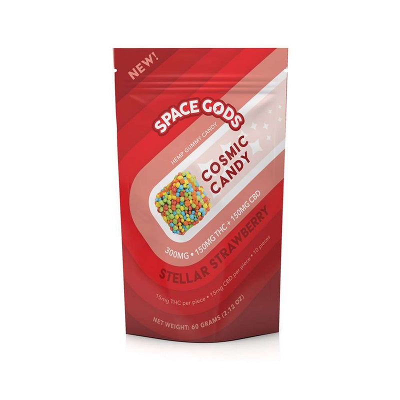 Space Gods | Gomitas Space Gummies Delta 9 THC 15 mg/pza + CBD 15 mg/pza | 10 piezas