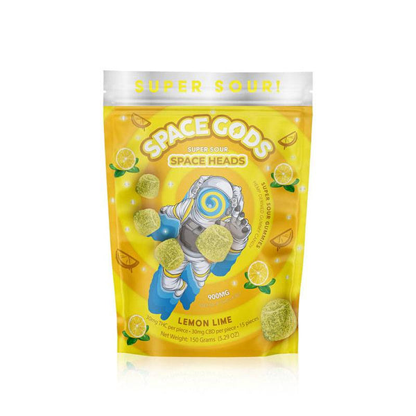 Space Gods  | Gomitas Aciditas Delta 9 THC 30 mg/pza + CBD 30 mg/pza | 15 piezas