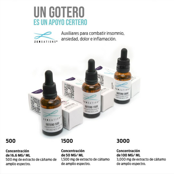 Zensations | Aceite CBD E. Completo Hasta 3000 mg | 30 ml