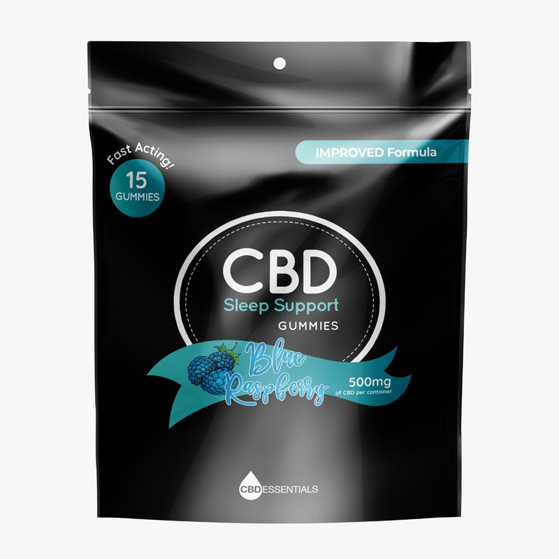 CBD Essentials | Gomitas Sleep Support + Melatonina CBD 20mg/pza | 10, 15 ó 24 piezas