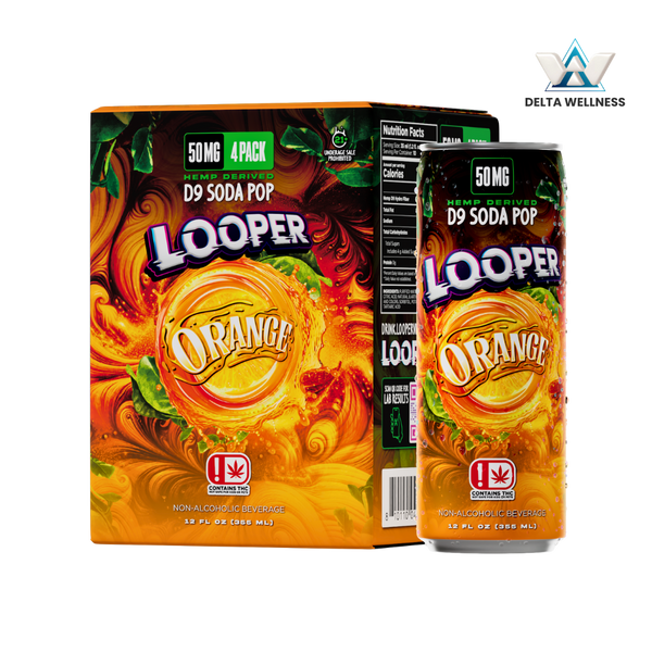 Looper | Bebida High Seltzer Delta 9 THC 50 mg/pza (POTENCIA!) |355ml/pza | 4 pack