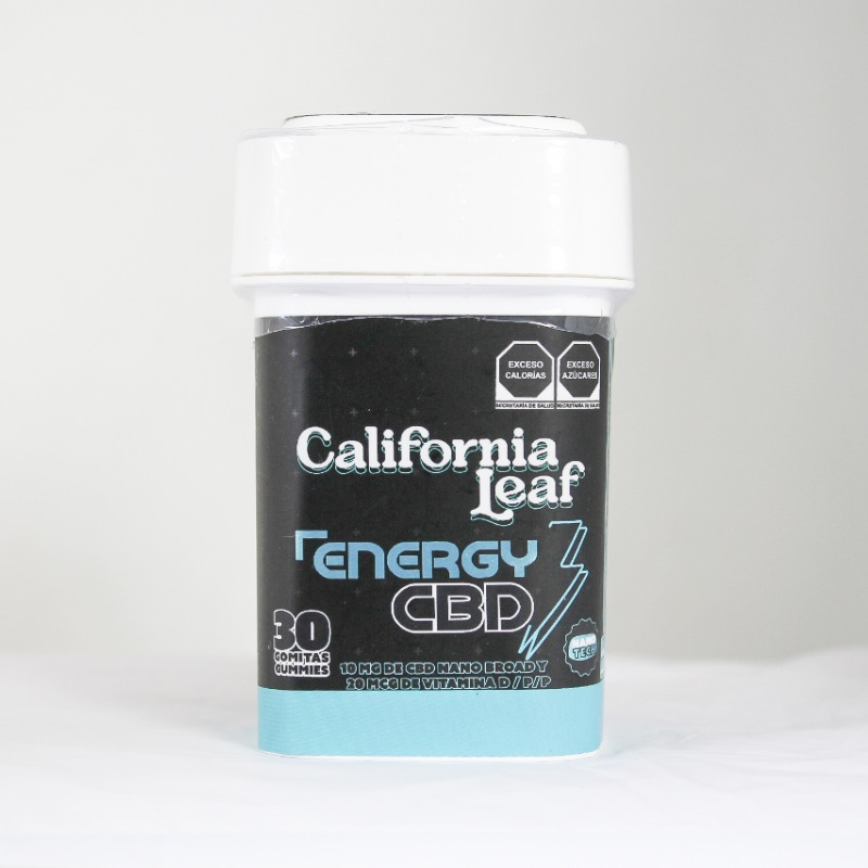 California Leaf | Gomitas Energy Broad CBD 10 mg/pza + CBG | 15 o 30 piezas