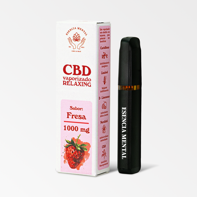 Esencia Mental | Vape Desechable CBD 500 mg + CBN 500 mg | 1 ml | Pluma de Wax