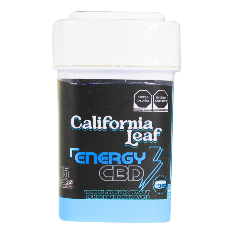 California Leaf | Gomitas Energy Broad CBD 10 mg/pza + CBG | 15 o 30 piezas