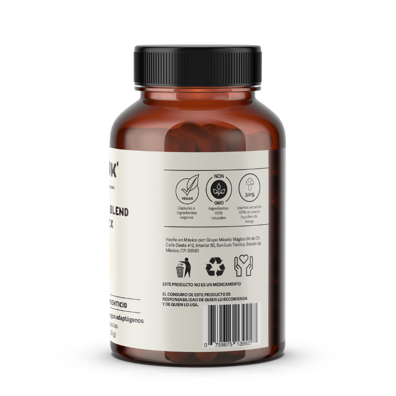 Nomuk | Cápsulas Mushroom Blend Complex | 30 gr