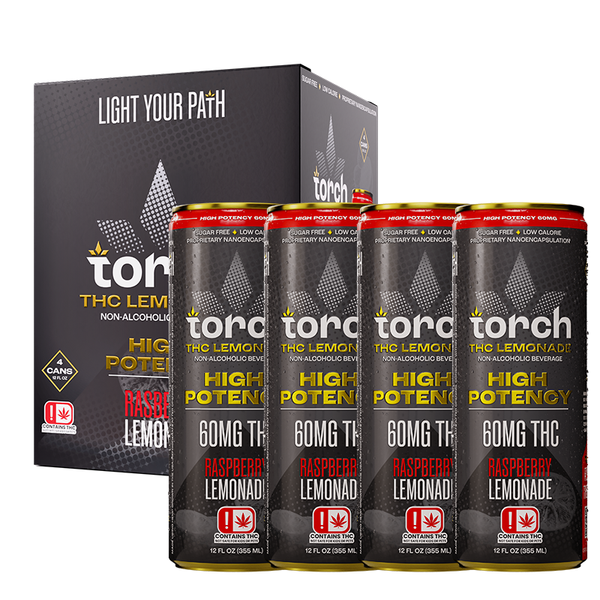 Torch High Potency  | Bebidas Alta Potencia Delta 9 THC 60 mg/pza | 355 ml | 4 pack