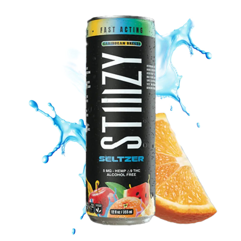STIIIZY | Bebida High Seltzer Delta 9 THC 5 mg/pza | 4 Pack (355ml/pza)