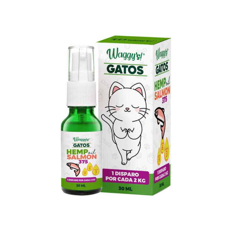 Waggy's | Aceite para Gatos CBD Espectro Amplio 375 mg | 30 ml