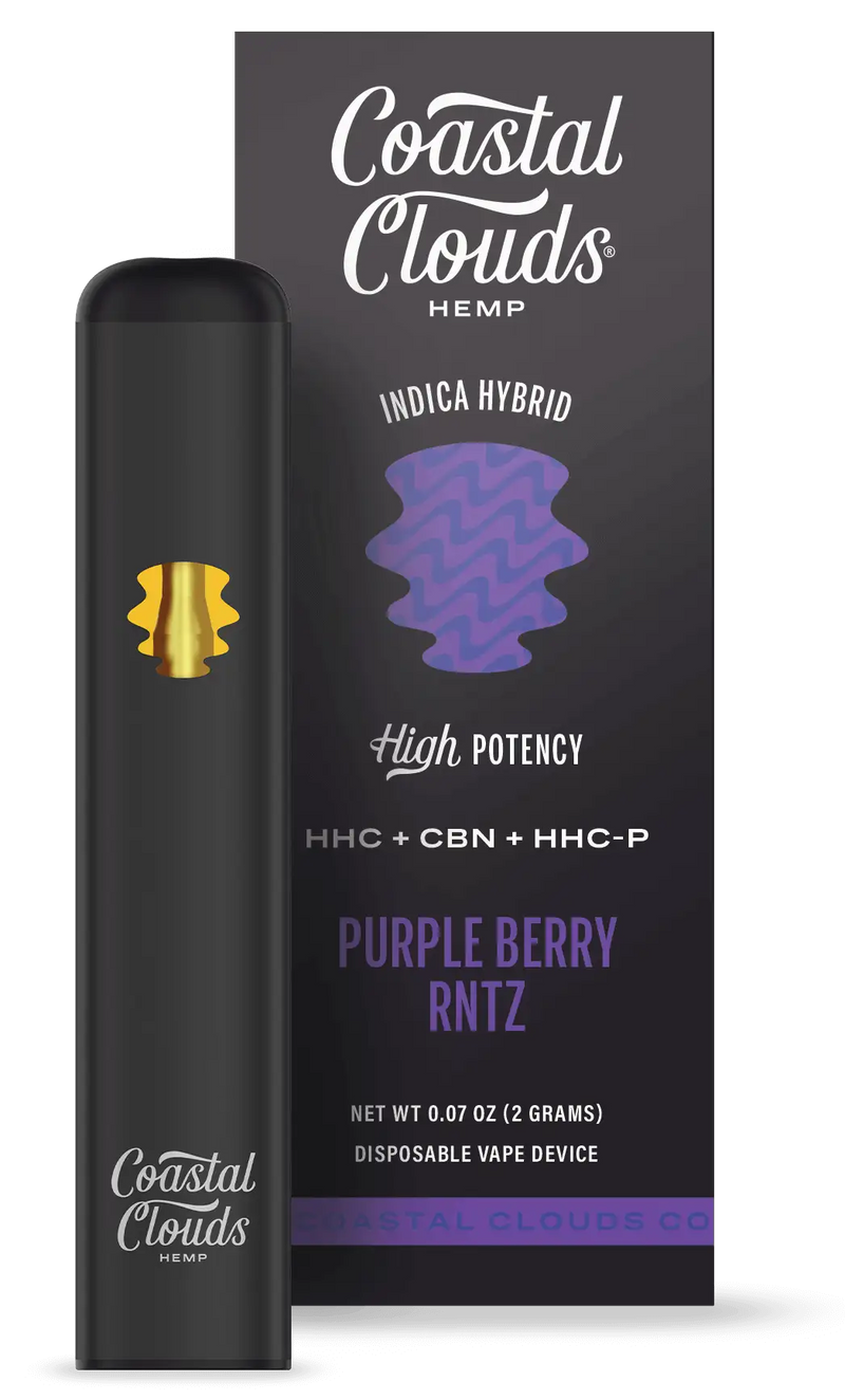 Coastal Clouds | Vapes Desechable HHC 1200 mg + HHC-P 400 mg + CBN 400 mg | 2 ml | Pluma de Wax