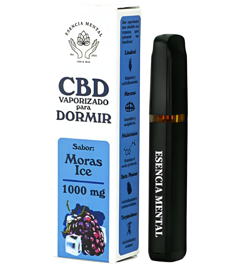 Esencia Mental | Vape Desechable CBD 500 mg + CBN 500 mg | 1 ml | Pluma de Wax