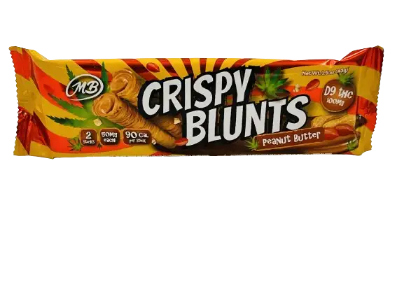 STNR | Galletas Crispy Blunts Delta 9 THC 50 mg/pza | 2 piezas