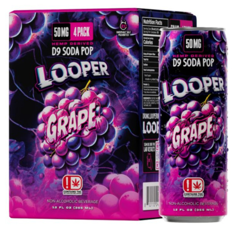 Looper | Bebida High Seltzer Delta 9 THC 50 mg/pza (POTENCIA!) |355ml/pza | 4 pack