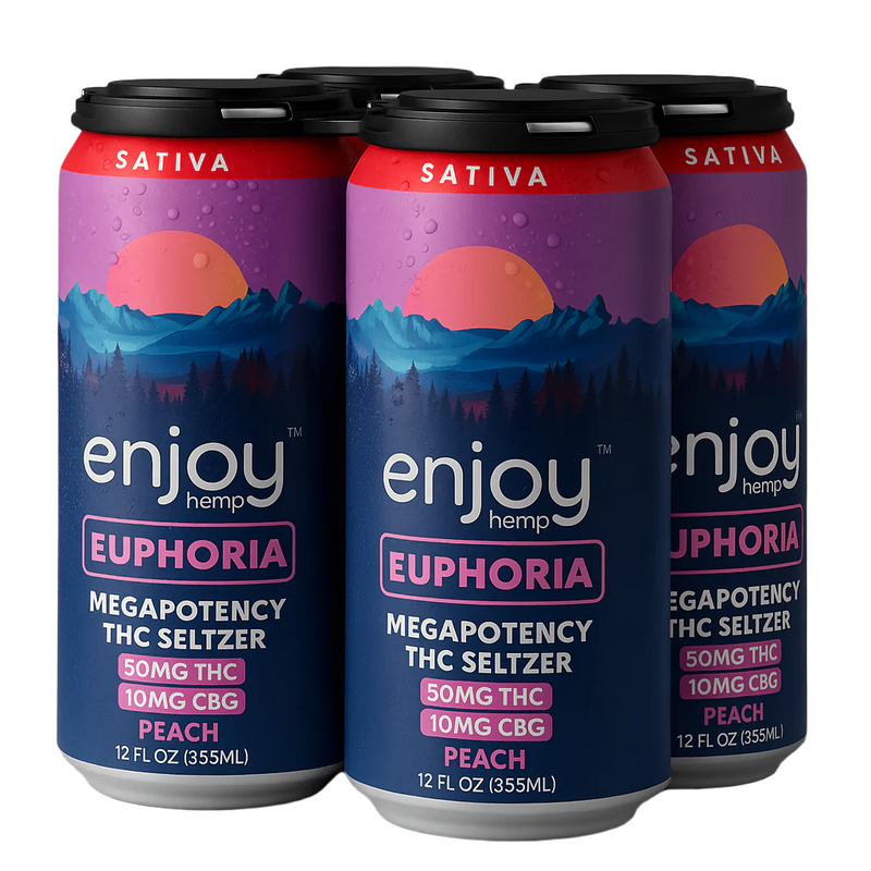 Enjoy hemp | Bebidas Delta 9 THC 50 mg/pza + CBD | 4 pack
