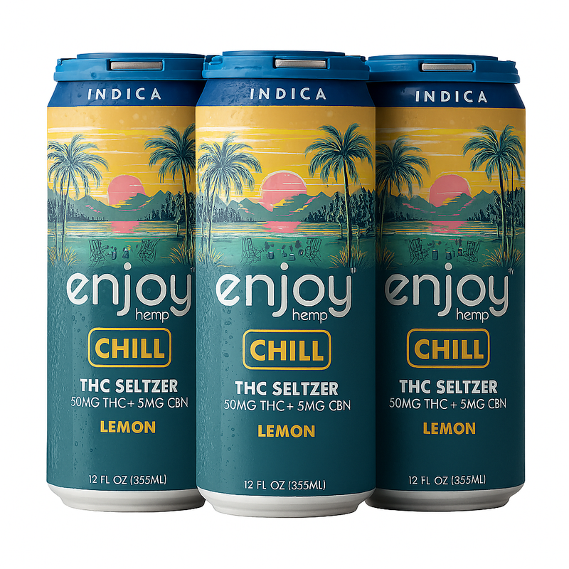 Enjoy hemp | Bebidas Delta 9 THC 50 mg/pza + CBD | 4 pack