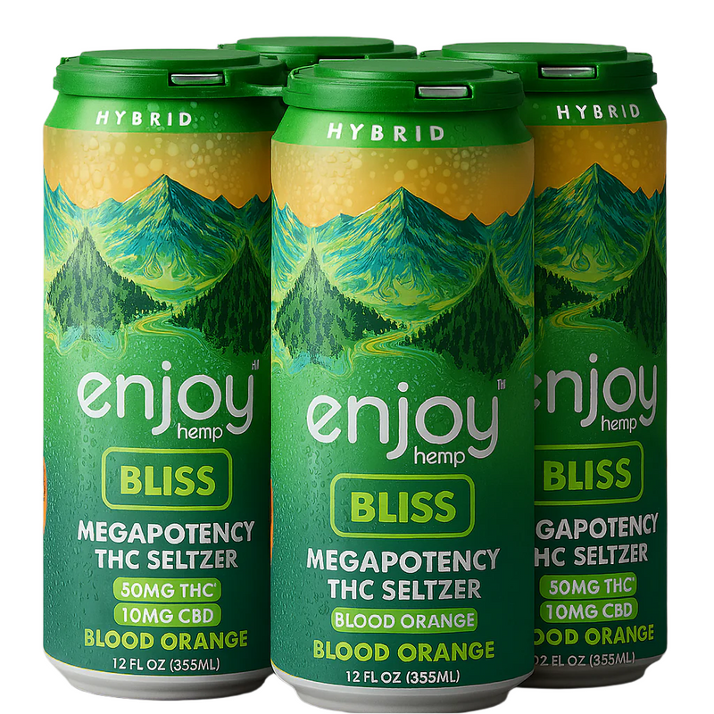 Enjoy hemp | Bebidas Delta 9 THC 50 mg/pza + CBD | 4 pack
