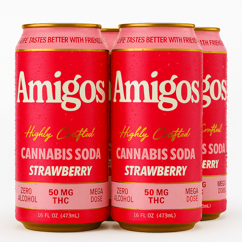 Amigos | Bebidas | Delta 9 THC 50 mg/pza | 473ml | 4 pack