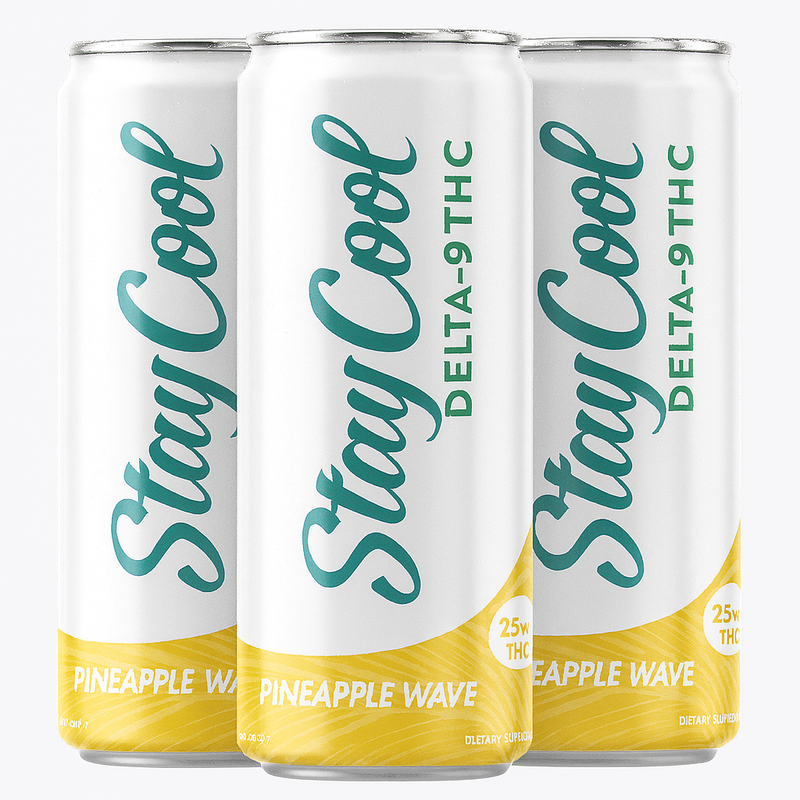 Stay Cool | Bebida High Seltzer Delta 9 THC 25 mg/pza | 355ml/pza | 4 pack