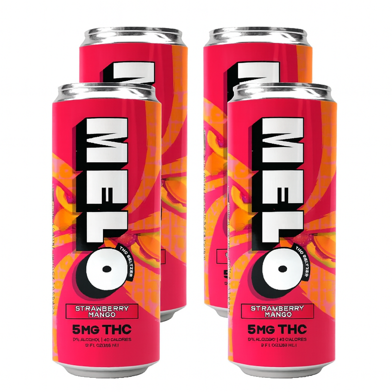 Melo | Bebida High Seltzer Delta 9 THC 5 mg/pza | (355ml/pza) | 4 pack