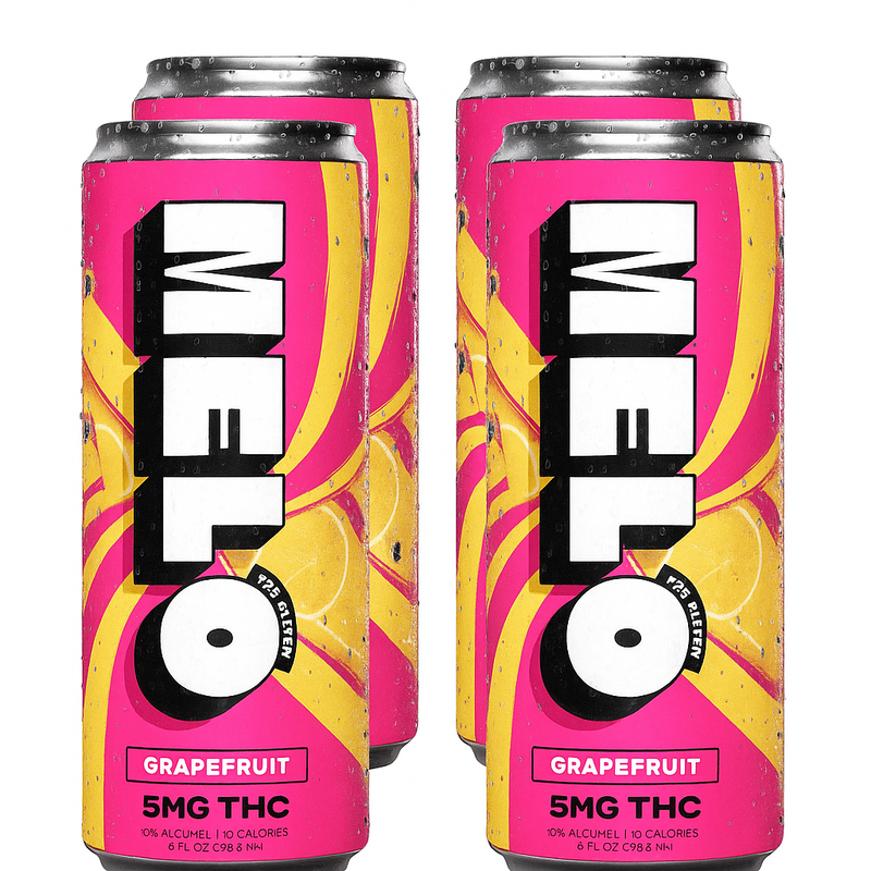 Melo | Bebida High Seltzer Delta 9 THC 5 mg/pza | (355ml/pza) | 4 pack