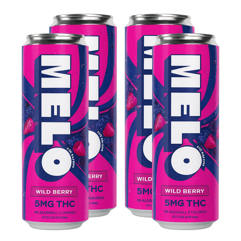 Melo | Bebida High Seltzer Delta 9 THC 5 mg/pza | (355ml/pza) | 4 pack