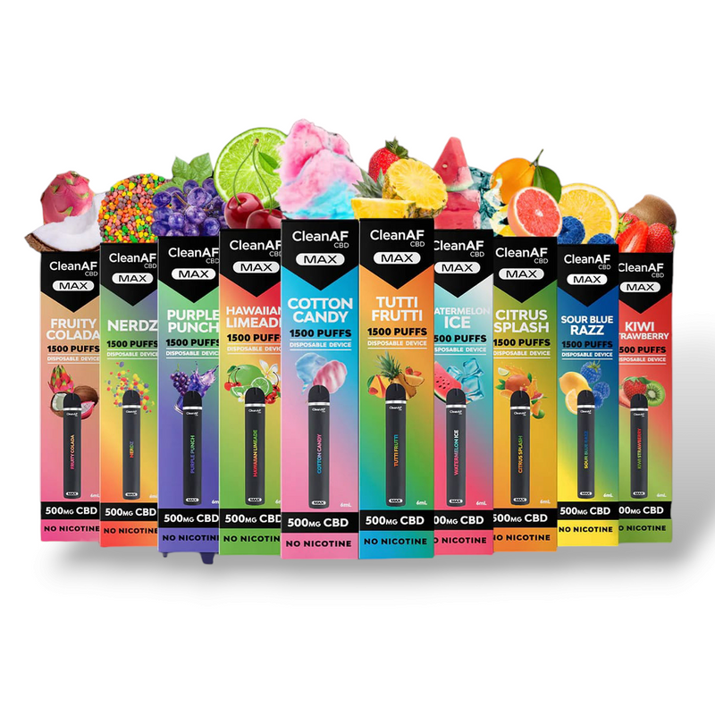 Clean AF | Vape Desechable CBD E. Completo 500 mg | 6 ml