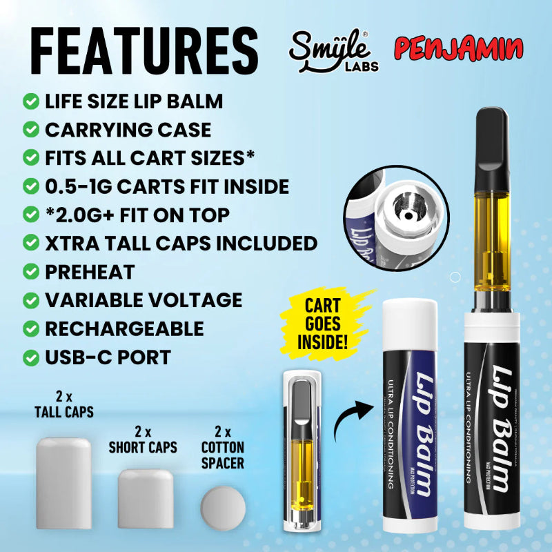 Smyle | Batería para Cartuchos de Wax 510 Lip Balm Battery | 1 pieza