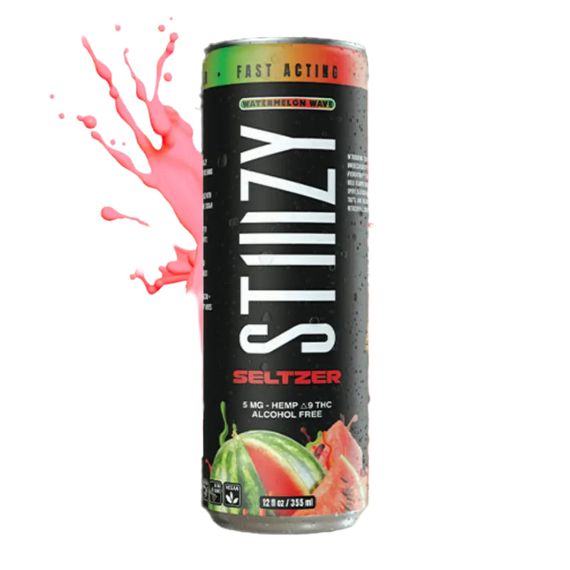 STIIIZY | Bebida High Seltzer Delta 9 THC 5 mg/pza | 4 Pack (355ml/pza)