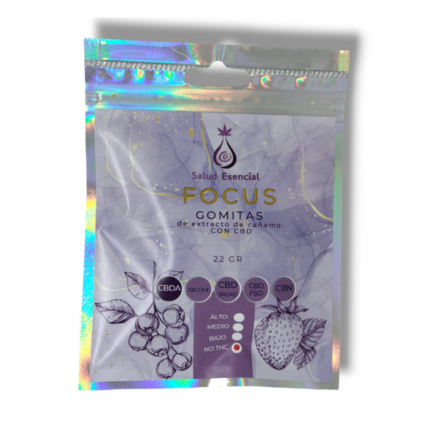 Salud Esencial | Gomitas Focus CBD 15 mg/pza | 11 piezas