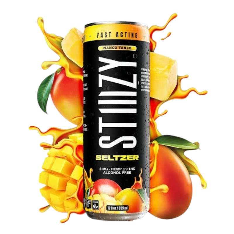 Stiiizy | Bebidas Seltzer Delta 9 THC 5 mg/pza |355 ml/pza | 4 pack