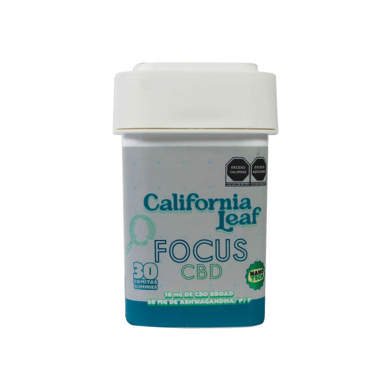 California Leaf | Gomitas Focus CBD 10 mg/pza + Betacariofileno | 15 o 30 piezas