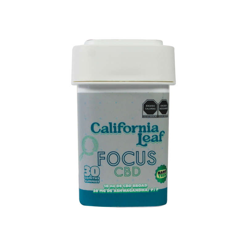 California Leaf | Gomitas Focus CBD 10 mg/pza + Betacariofileno | 15 o 30 piezas