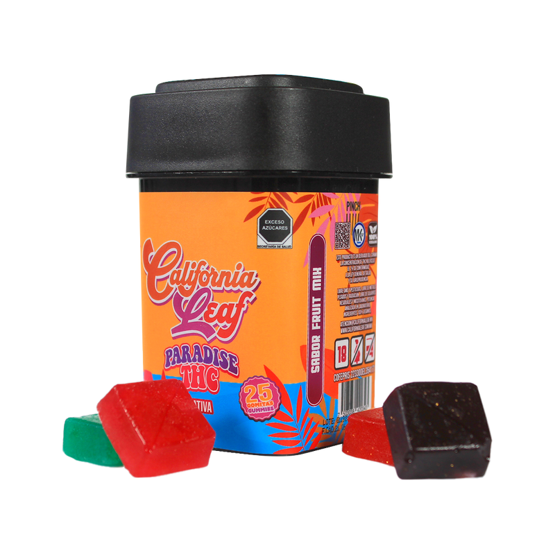 California Leaf | Gomitas Paradise Delta 9 THC 30 o 50 mg/pza | 15 ó 30 piezas