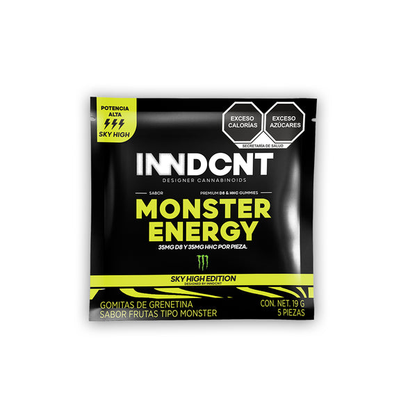 INNDCNT | Gomitas Sky High Monster Energy HHC 35 mg/pza + Delta 8 THC 35 mg/pza | 10 ó 5 piezas
