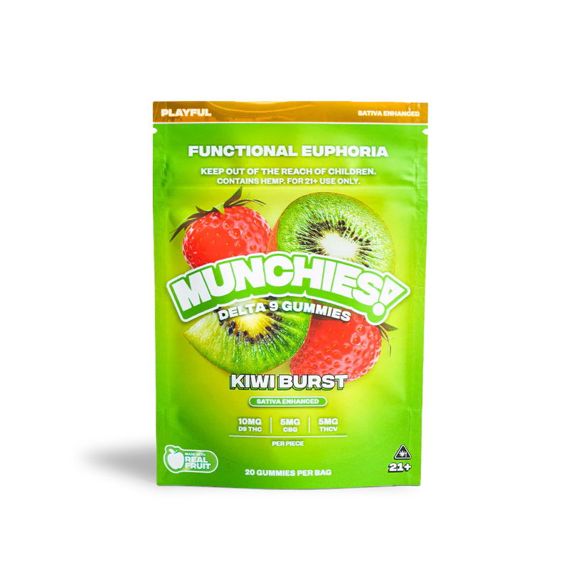 Munchies | Gomitas Delta 9 THC 10 mg/pza + CBD 10 mg/pza | 20 piezas