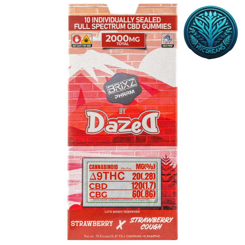 Gomitas Delta 9 THC 20 mg/pza + CBD 120 mg/pza + CBG 60 mg/pza | 10 piezas