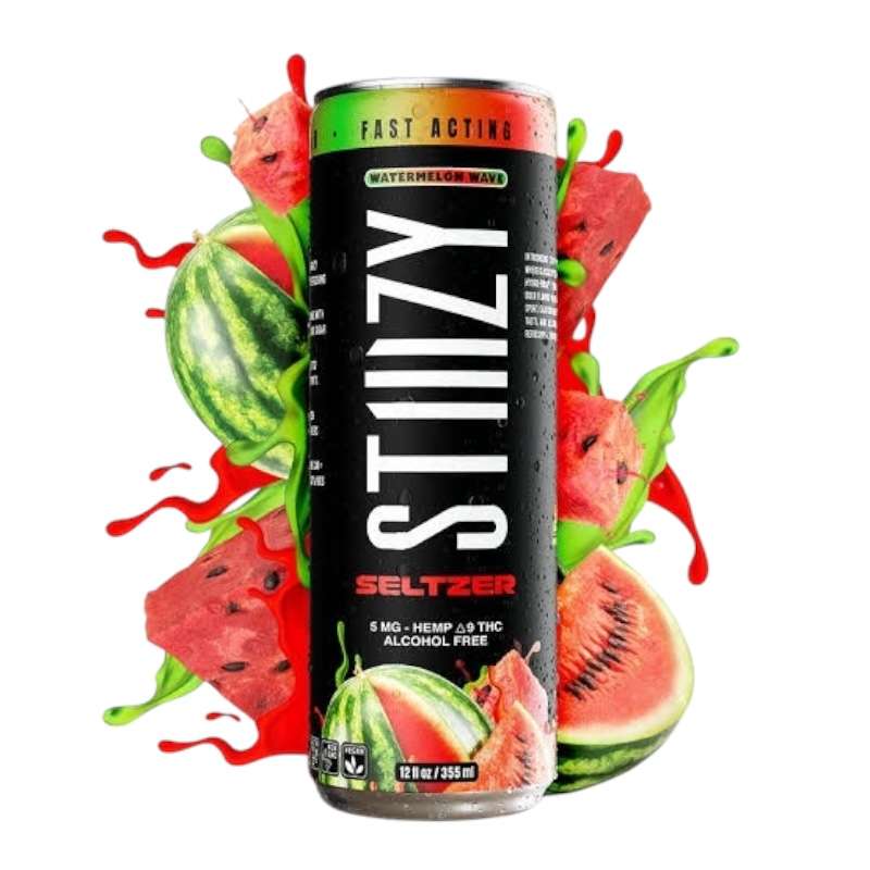 Stiiizy | Bebidas Seltzer Delta 9 THC 5 mg/pza |355 ml/pza | 4 pack