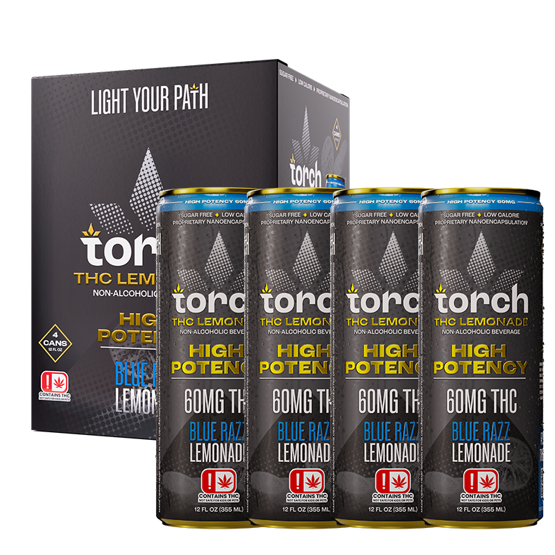 Torch High Potency  | Bebidas Alta Potencia Delta 9 THC 60 mg/pza | 355 ml | 4 pack