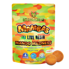 Muha Meds | Gomitas Mambas Live Resin (Solo Expertos) ULTRA POTENTE HHC 250 mg/pza + THC-P 50 mg/pza | 10 piezas