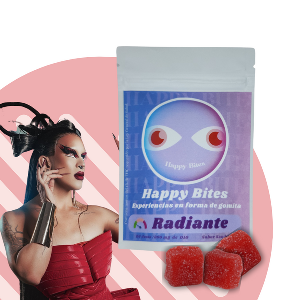 Happy Bites | Gomitas Radiante Delta 10 THC 50 mg/pza  | 6 piezas