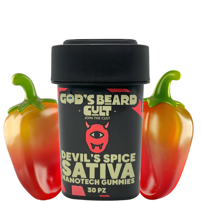 God's Beard Cult | Gomitas Activación Rápida Sour Delta 9 THC 5 mg/pza + CBD | 15 o 30 piezas