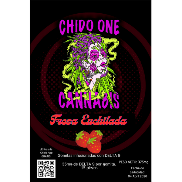 Chido One Cannabis | Gomitas Enchiladas Delta 9 THC 35 mg/pza | 2, 6 ó 15 piezas