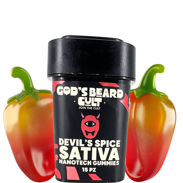 God's Beard Cult | Gomitas Activación Rápida Sour Delta 9 THC 5 mg/pza + CBD | 15 o 30 piezas