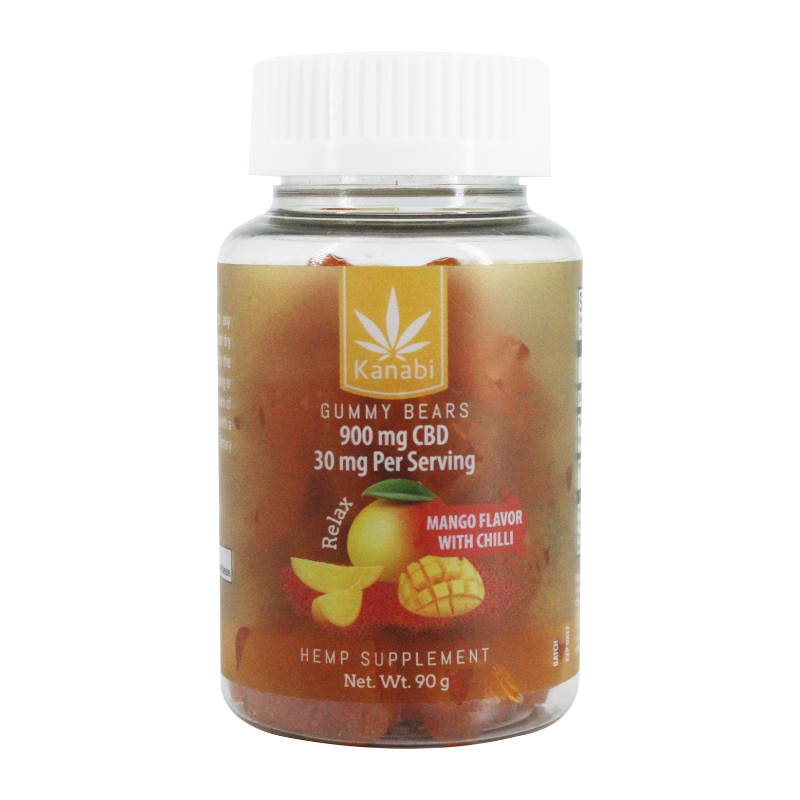 Kanabi | Gomitas Mango Enchilado CBD 30 mg/pza | 30 Piezas