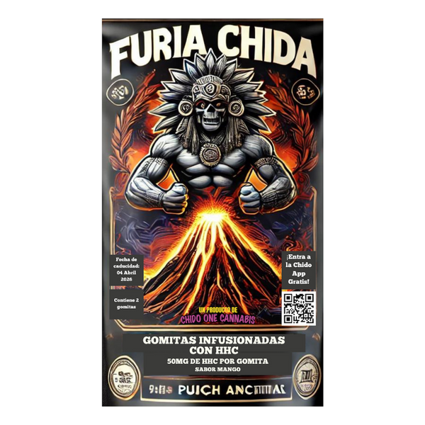 Chido One Cannabis | Gomitas Furia Chida HHC 50 mg/pza | 2 o 15 piezas