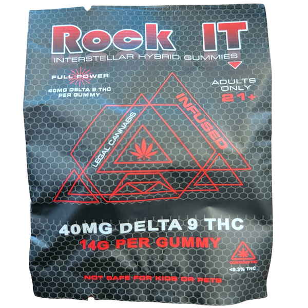 Rock It | Gomitas Interestelares Delta 9 THC 40 mg/pza | 1 pieza