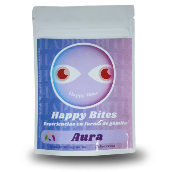 Happy Bites | Gomitas Aura Delta 9 THC 10 mg/pza  | 6 piezas