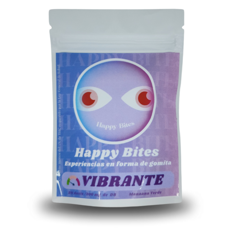 Happy Bites | Gomitas Vibrante Delta 8 THC 50 mg/pza  | 2 o 6 piezas