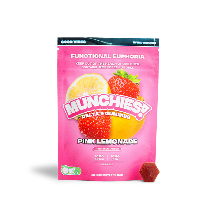 Munchies | Gomitas Delta 9 THC 10 mg/pza + CBD 10 mg/pza | 20 piezas