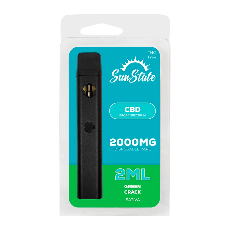 SunState | Vape Desechable CBD 2000 mg | 2ml | Pluma de Wax