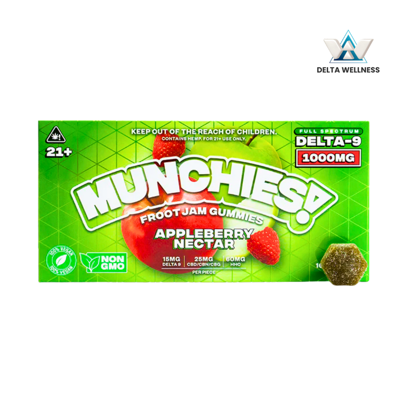 Munchies! | Gomitas Delta 9 THC 15 mg + HHC 60 mg + CBD | 10 piezas
